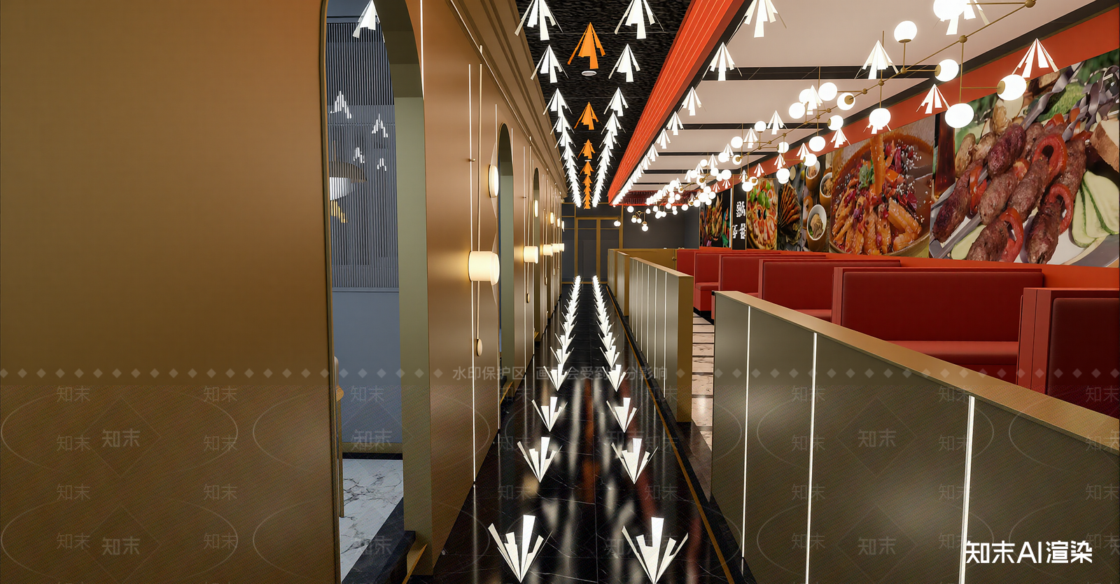 现代中餐厅SU模型下载【ID:1215957802】