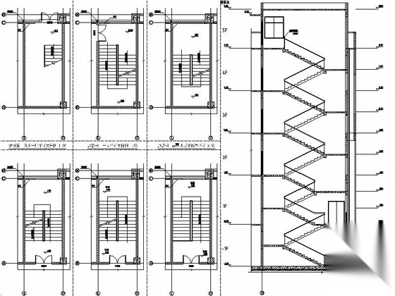 五层民族中医院建筑施工图（中医特色楼）cad施工图下载【ID:165608155】