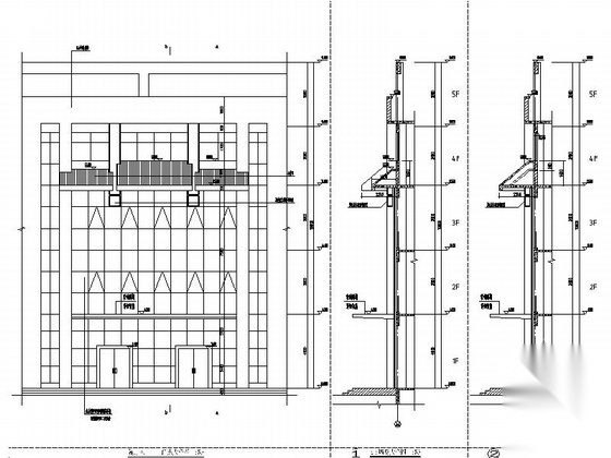 五层民族中医院建筑施工图（中医特色楼）cad施工图下载【ID:165608155】