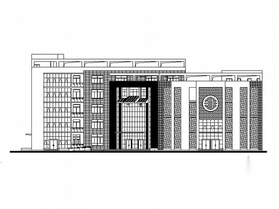 五层民族中医院建筑施工图（中医特色楼）cad施工图下载【ID:165608155】