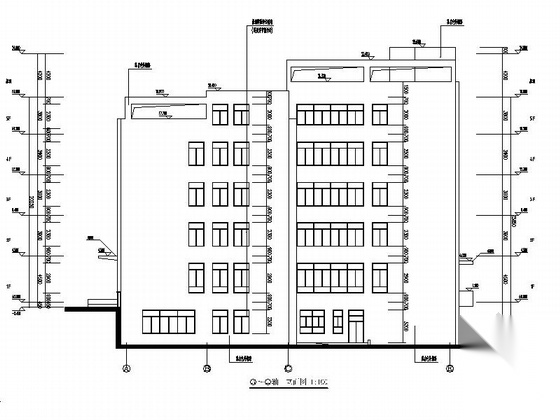 五层民族中医院建筑施工图（中医特色楼）cad施工图下载【ID:165608155】