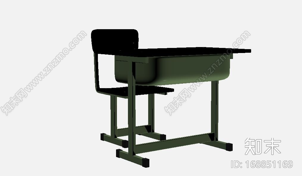 学生课桌CG模型下载【ID:168851169】