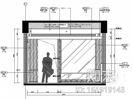 [广州]知名豪华酒店高档双人间装修施工图cad施工图下载【ID:161919143】
