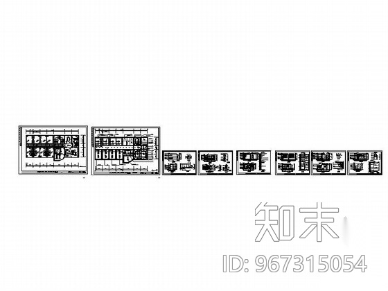 工商局办公室装修图cad施工图下载【ID:967315054】