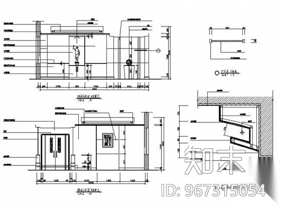 工商局办公室装修图cad施工图下载【ID:967315054】