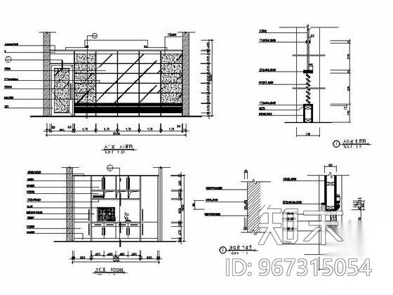 工商局办公室装修图cad施工图下载【ID:967315054】