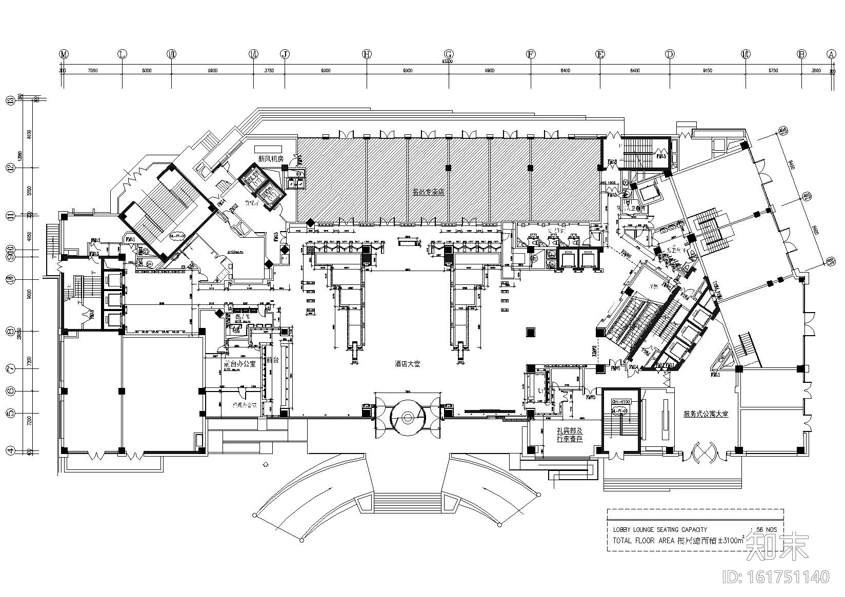 [辽宁]大连kempinski酒店工程施工图+实景图cad施工图下载【ID:161751140】