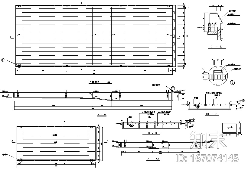 一号游泳池水处理系统工程施工图（CAD）cad施工图下载【ID:167074145】