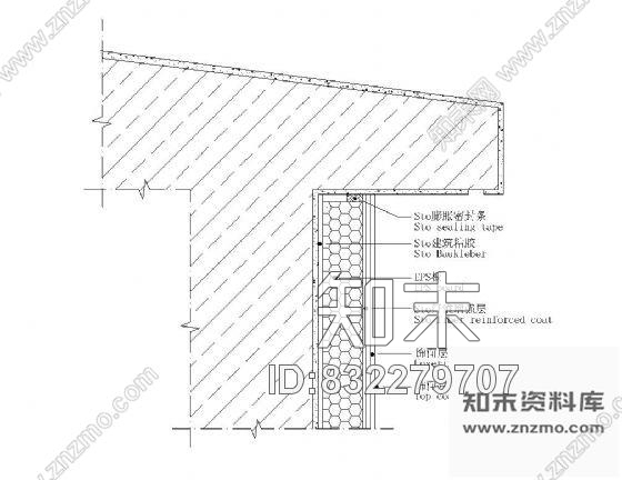 图块/节点外保温墙屋顶挑檐收口处理详图施工图下载【ID:832279707】