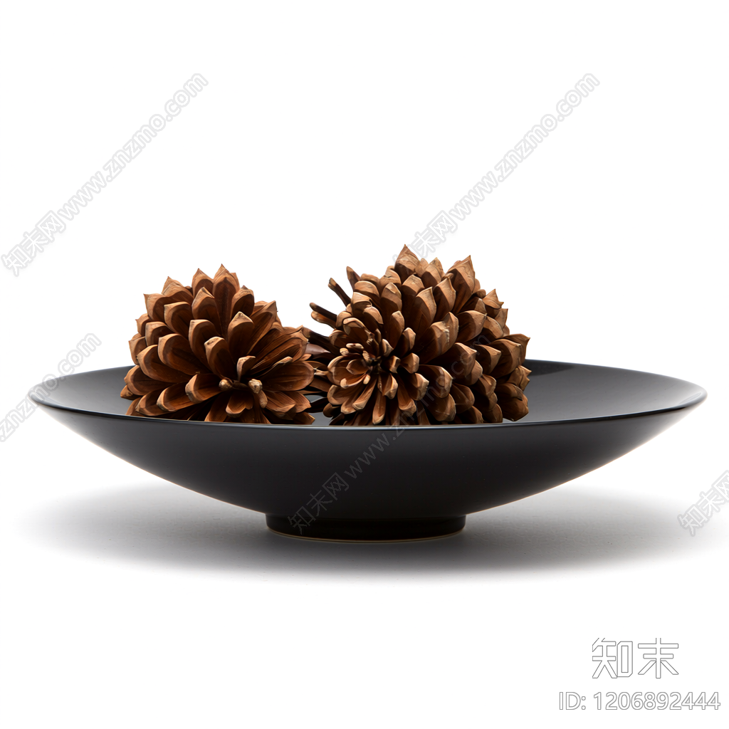 松果盆栽装饰品3D模型下载【ID:1206892444】