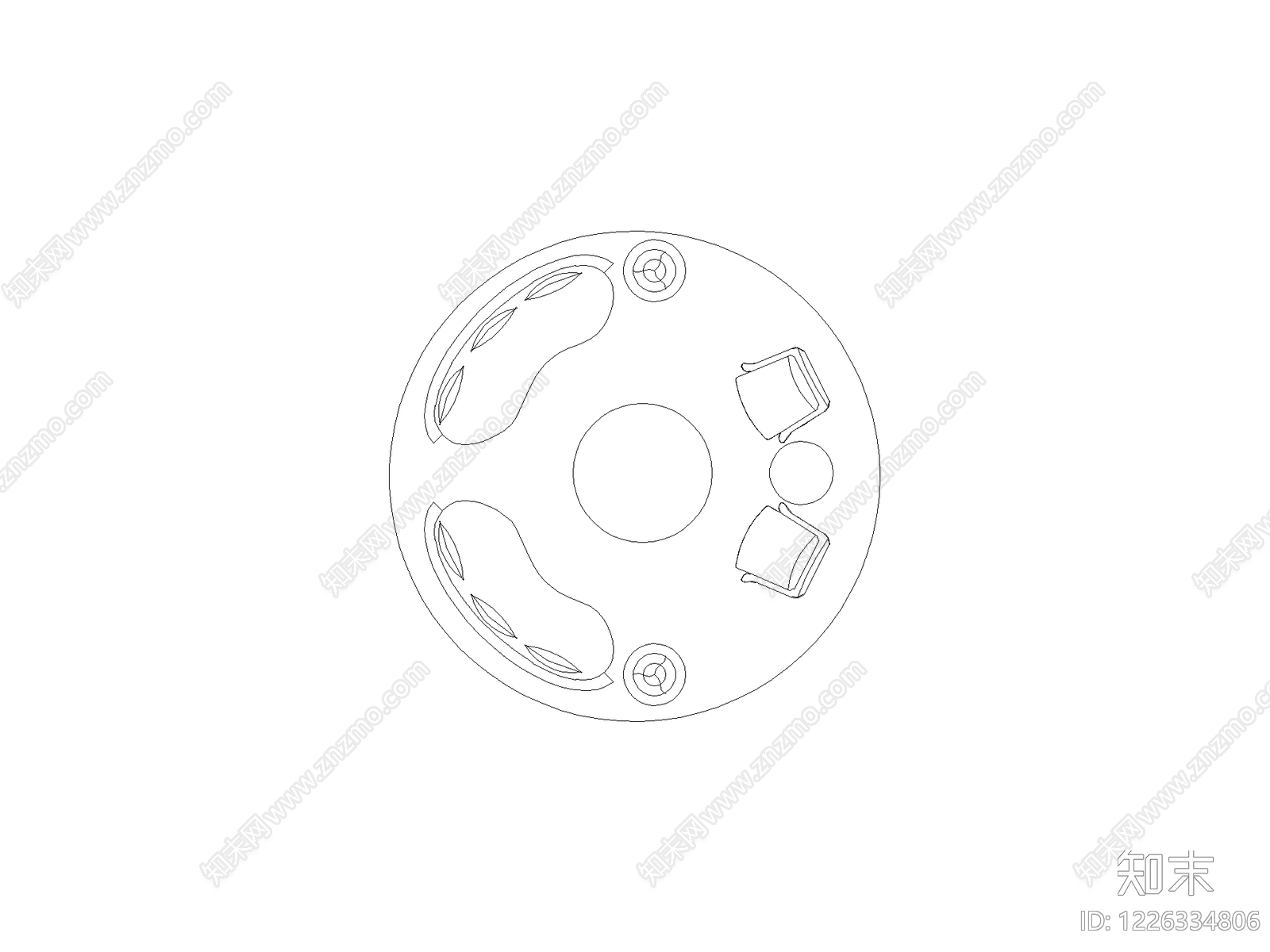 桌子cad施工图下载【ID:1226334806】