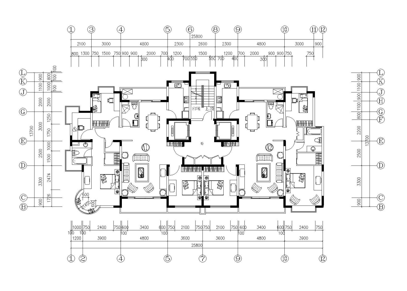 古北米兰某花园小区规划建筑施工图（含各专业设计说明...施工图下载【ID:149579134】