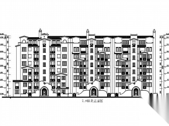 [金华]某住宅区规划及单体建筑方案图cad施工图下载【ID:167934140】