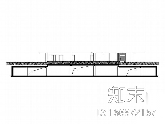 [江苏]单层剪力墙结构培训中心一类地下室建筑施工图cad施工图下载【ID:166572167】