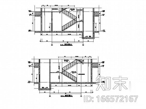 [江苏]单层剪力墙结构培训中心一类地下室建筑施工图cad施工图下载【ID:166572167】