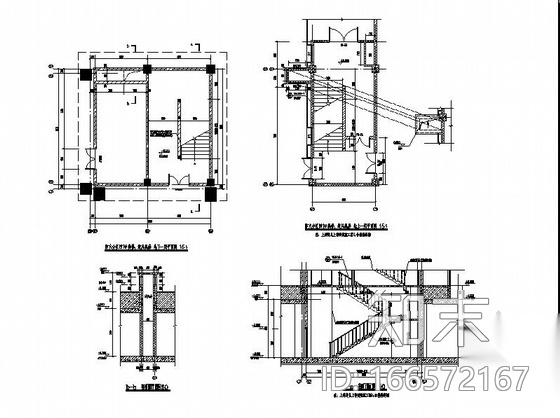 [江苏]单层剪力墙结构培训中心一类地下室建筑施工图cad施工图下载【ID:166572167】