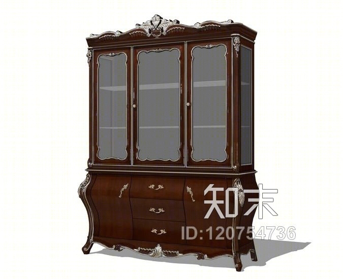 宫廷壹号酒柜SU模型下载【ID:120754736】