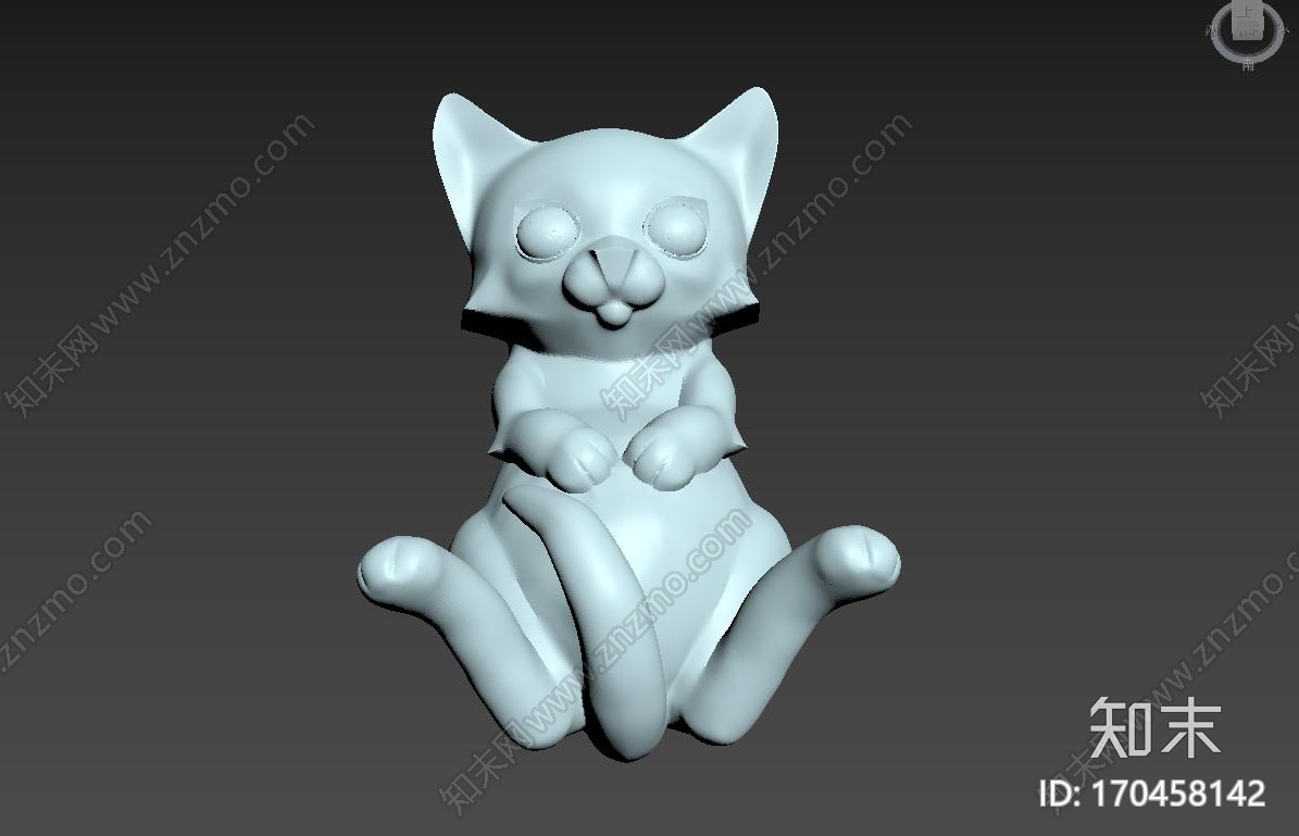 小猫钥匙扣3d打印模型下载【ID:170458142】