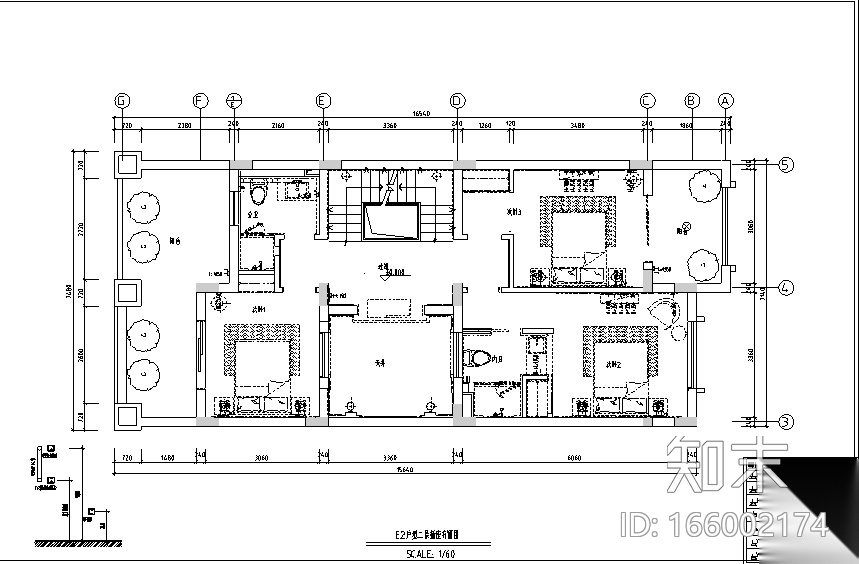 [上海]保亿风景水岸联排别墅设计施工图（附效果图）cad施工图下载【ID:166002174】