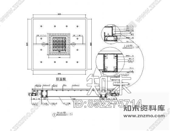 图块/节点经理室吊顶详图cad施工图下载【ID:832275714】