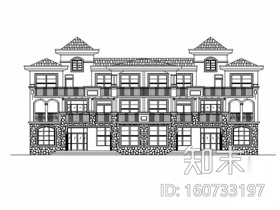 [青岛]小型多层砖瓦屋面式商业办公楼房建筑施工图施工图下载【ID:160733197】