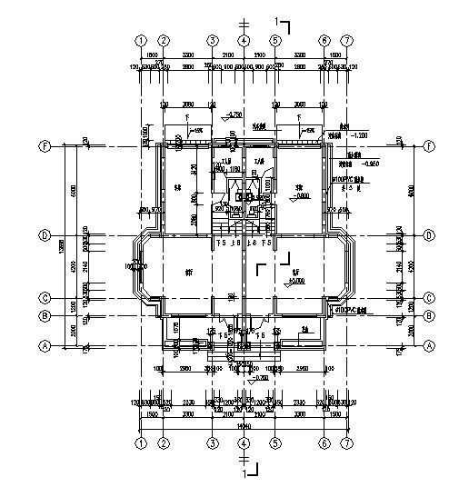 昆山银泰花园某双联别墅建筑方案图3cad施工图下载【ID:149923107】