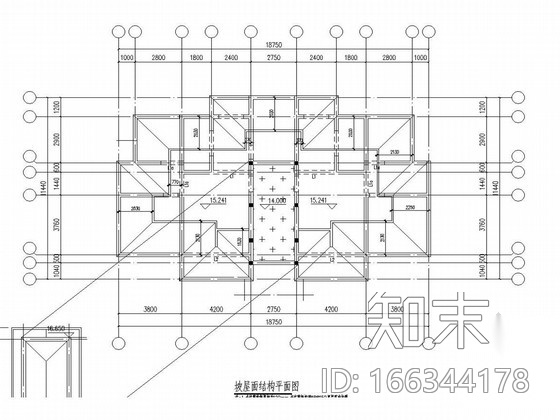 [新疆]五层砌体结构住宅结构施工图cad施工图下载【ID:166344178】