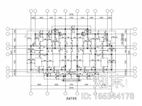 [新疆]五层砌体结构住宅结构施工图cad施工图下载【ID:166344178】