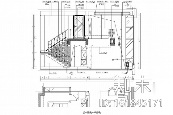 湖边花园式住宅区现代风格双层别墅装修图施工图下载【ID:161845171】