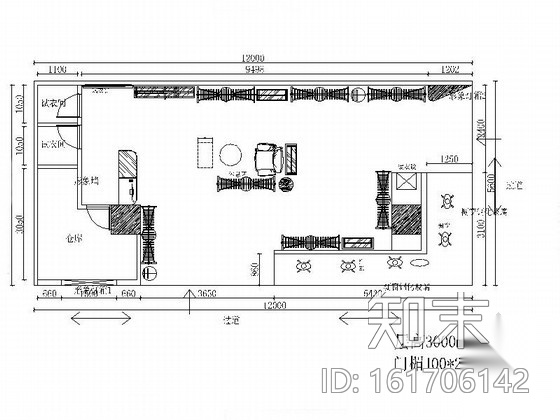 [新疆]品牌服装店装修设计施工图（含3D效果模型）cad施工图下载【ID:161706142】