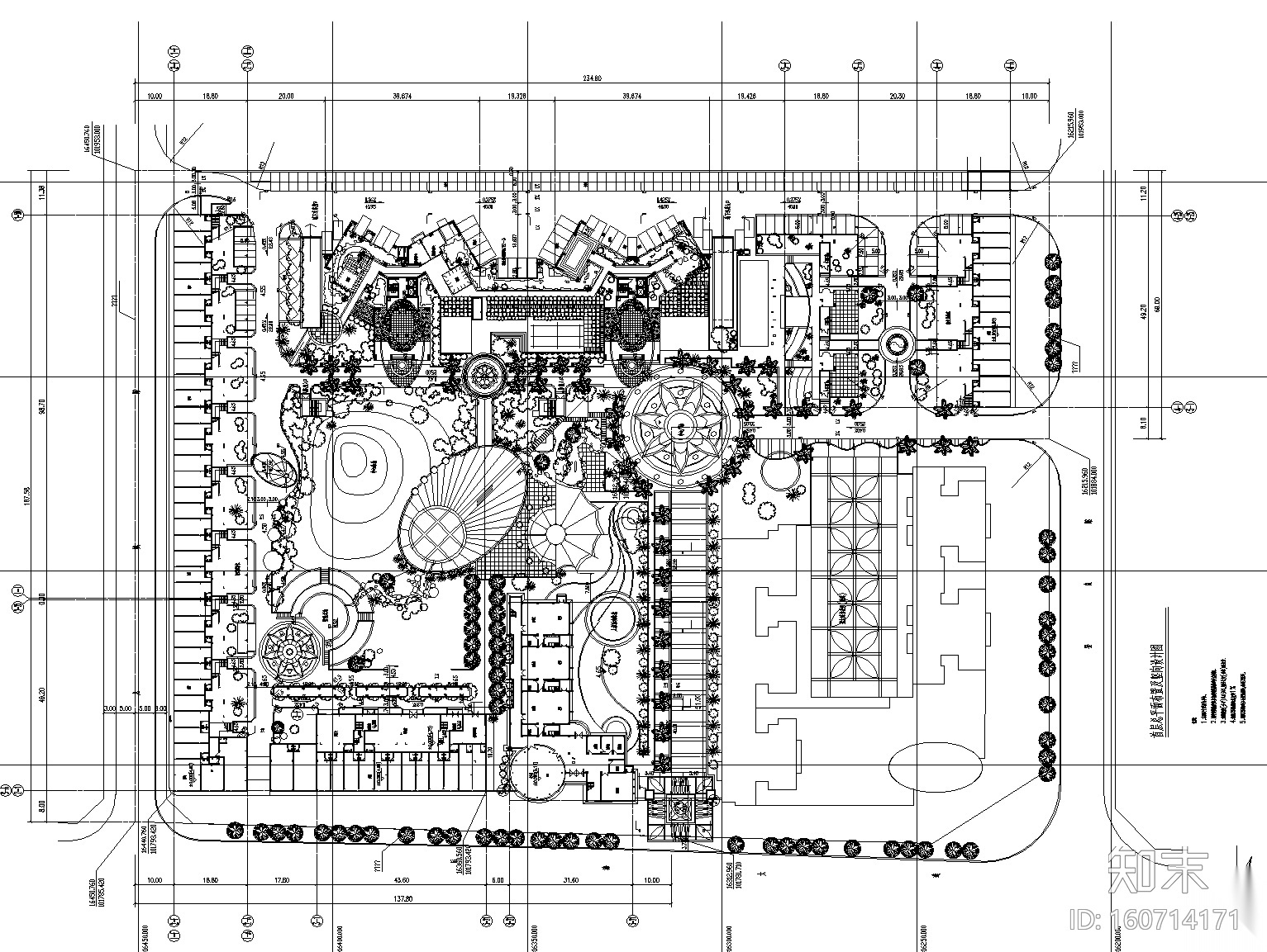 [深圳]后海金和花园居住区景观设计CAD施工图施工图下载【ID:160714171】