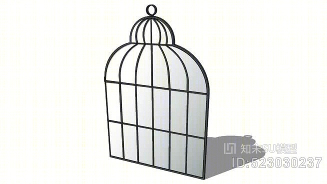 镜子的笼子里，房子的世界。RF：129.956价格999欧元SU模型下载【ID:523030237】