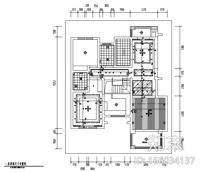 [山东]新中式风格别墅设计施工图（附效果图）cad施工图下载【ID:166034137】