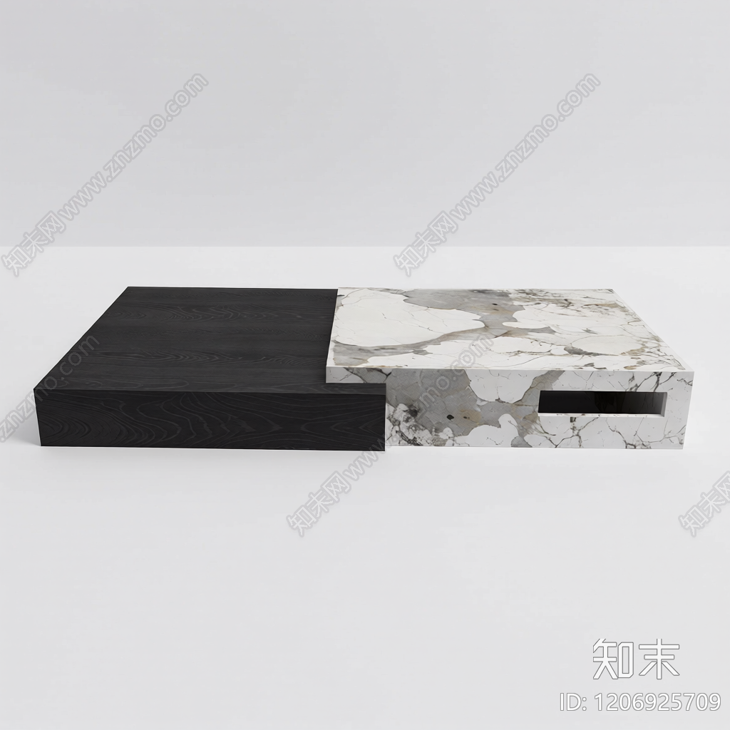 大理石茶几组合3D模型下载【ID:1206925709】
