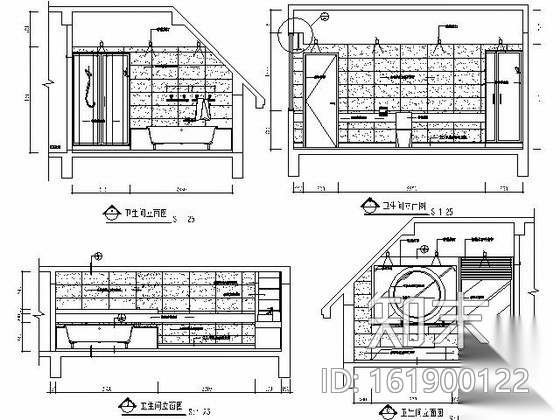 [福建]中式五层独栋别墅精装施工图施工图下载【ID:161900122】