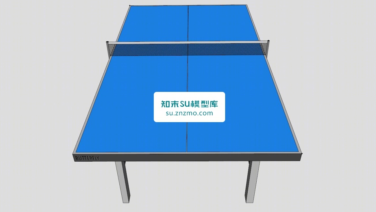 体育用品乒乓球桌SU模型下载【ID:148479155】
