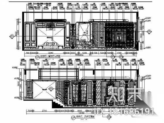 [成都]新古典宫廷式奢华贵族别墅样板间施工图（含高清...cad施工图下载【ID:161686191】