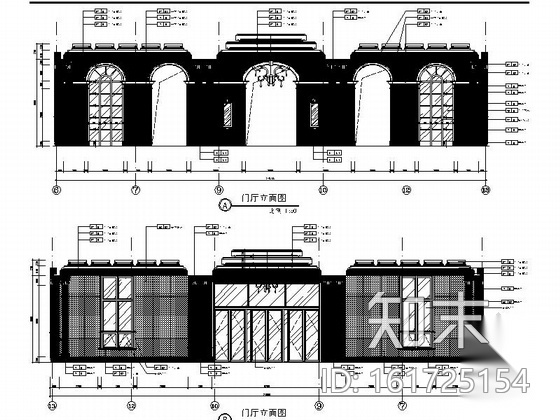 [武汉]欧式豪华宫廷气息售楼处施工图（含高清效果图）cad施工图下载【ID:161725154】