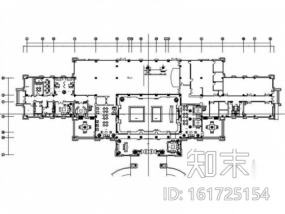 [武汉]欧式豪华宫廷气息售楼处施工图（含高清效果图）cad施工图下载【ID:161725154】