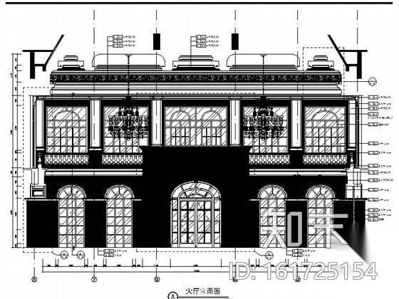 [武汉]欧式豪华宫廷气息售楼处施工图（含高清效果图）cad施工图下载【ID:161725154】