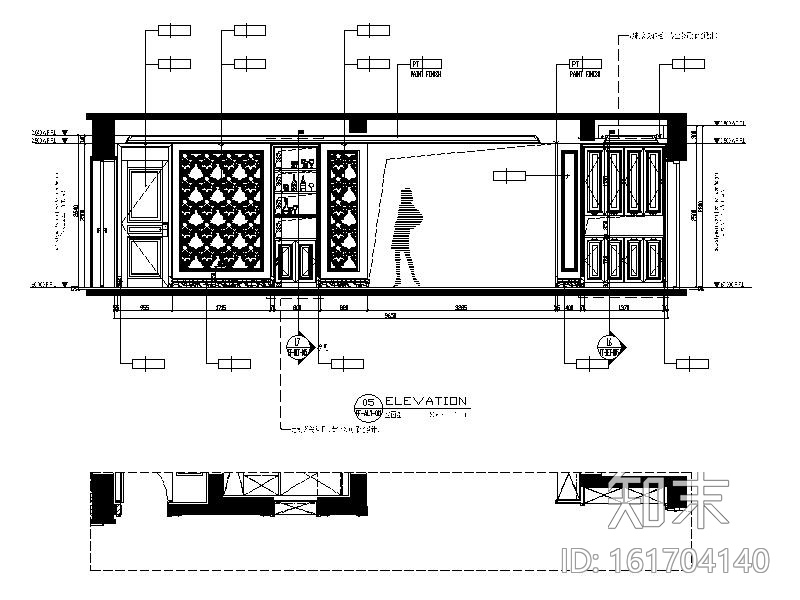 [大连]超详细的三居室精装修设计施工图cad施工图下载【ID:161704140】