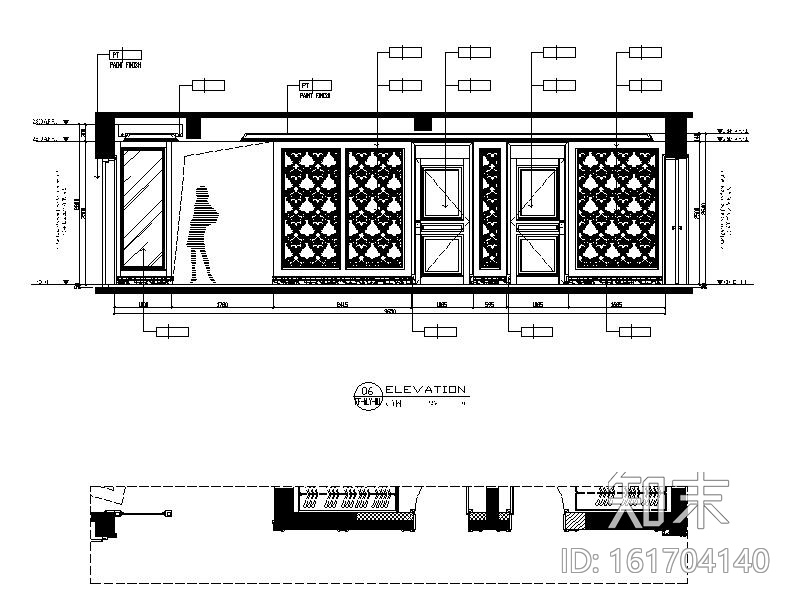 [大连]超详细的三居室精装修设计施工图cad施工图下载【ID:161704140】