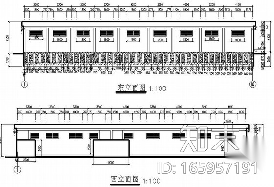 [西安]砖混结构农村小学厕所结构施工图施工图下载【ID:165957191】