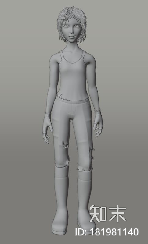 blender女孩CG模型下载【ID:181981140】