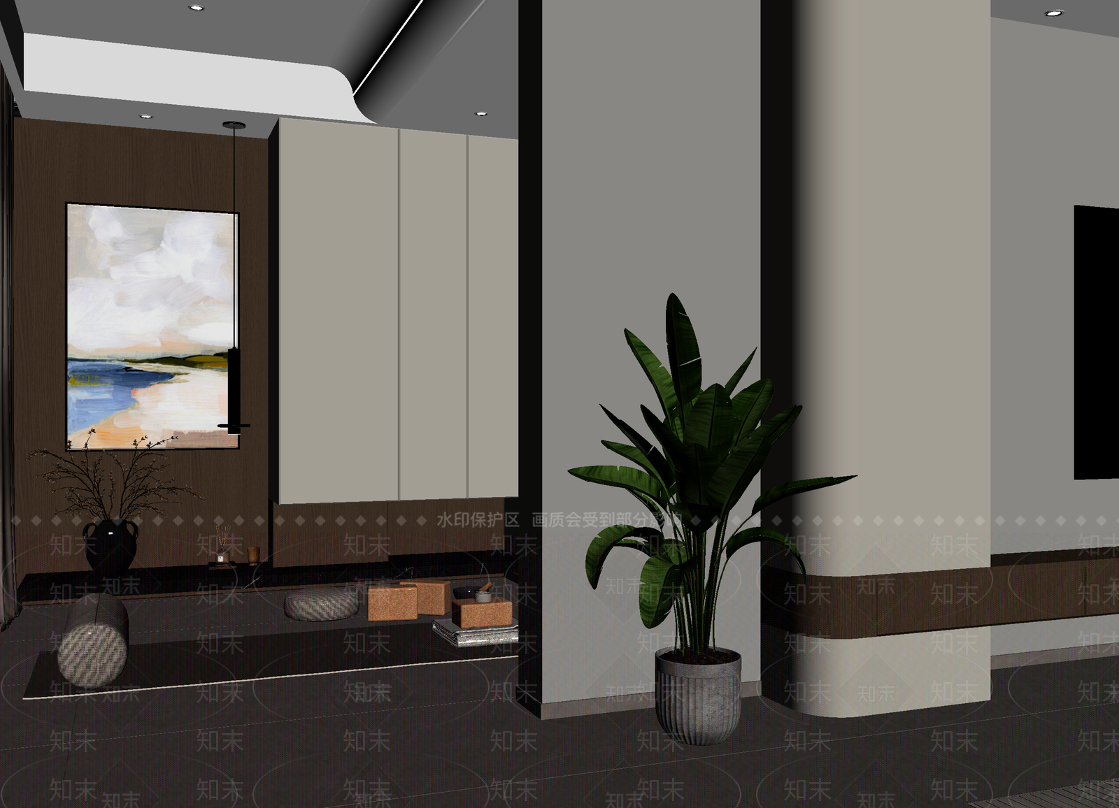 现代茶室3D模型下载【ID:1214703242】
