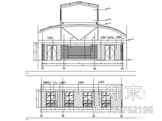 精装现代办公空间室内装修CAD施工图cad施工图下载【ID:161762196】