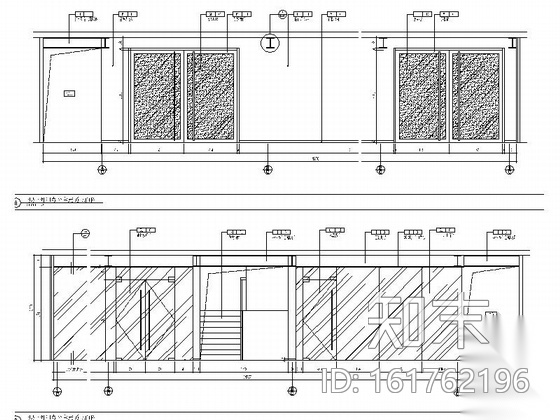 精装现代办公空间室内装修CAD施工图cad施工图下载【ID:161762196】