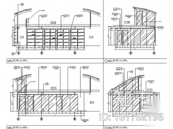 精装现代办公空间室内装修CAD施工图cad施工图下载【ID:161762196】