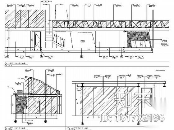 精装现代办公空间室内装修CAD施工图cad施工图下载【ID:161762196】