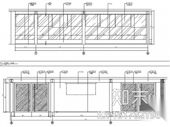 精装现代办公空间室内装修CAD施工图cad施工图下载【ID:161762196】